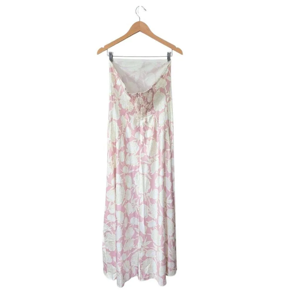 Petal & Pup Strapless Maxi Dress Size Large Floral Pink NEW - Image 5