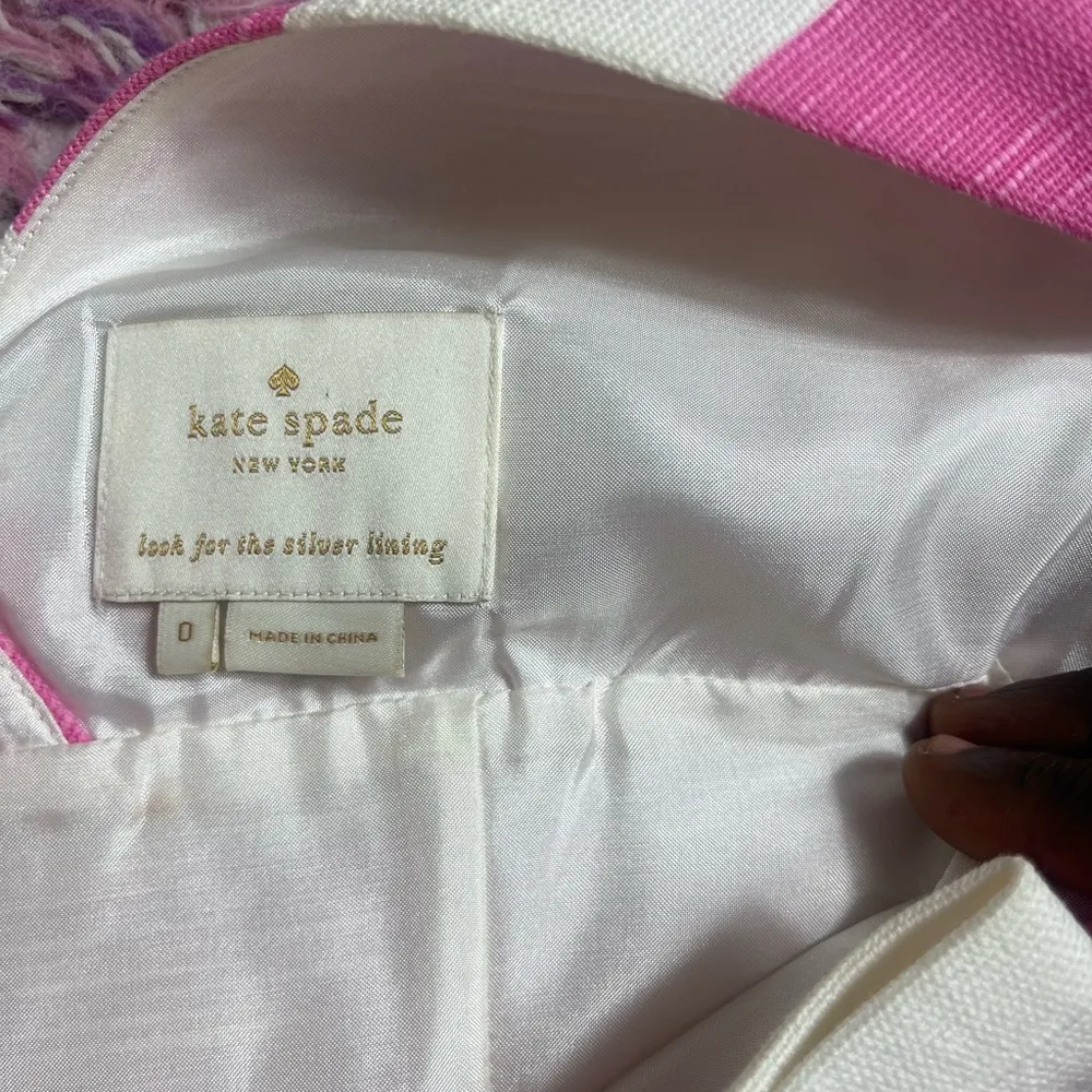 Kate Spade “Pretty in Pink” Silver Screen Sheath above Knee Length Dress - Image 4