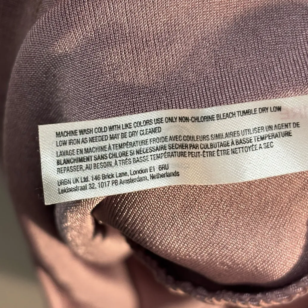 intimately free people dress Long Sleeve Call me Later Open Back Mauve Large - Image 6