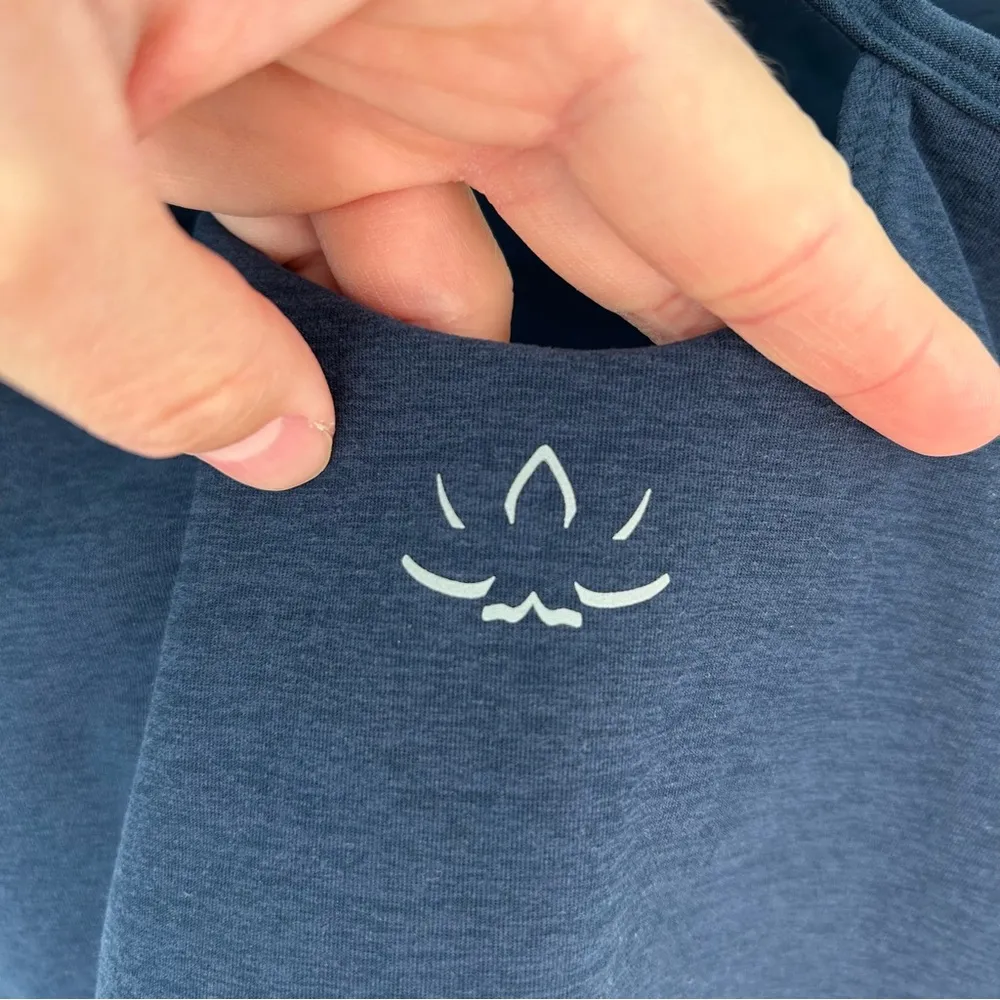 Beyond Yoga Spacedye Slim Racerback Cropped Tank blue medium - Image 7