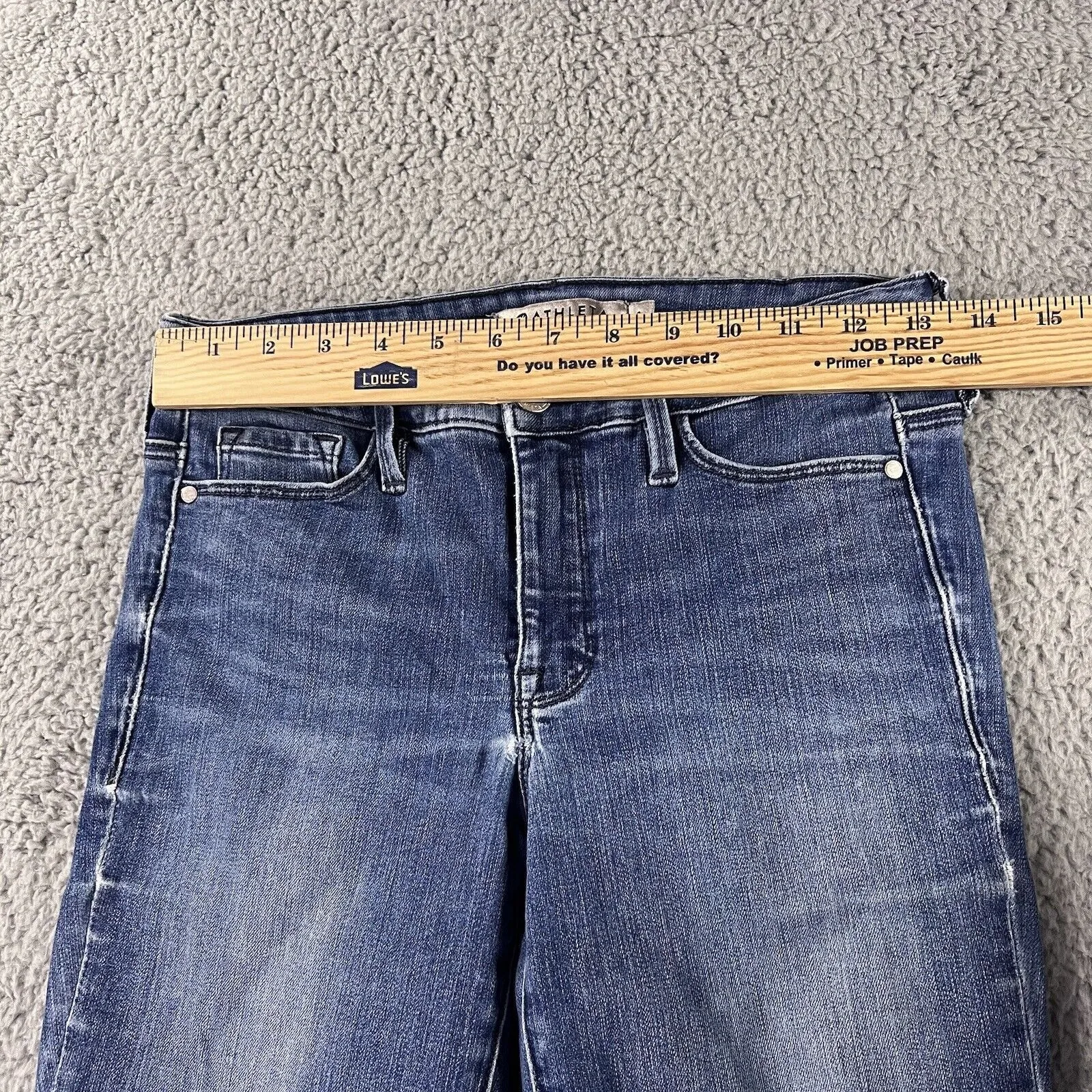 Athleta Jeans Womens 2 Sculptek‎ Skinny Low Rise Dark Wash Denim Pants Boho Chic - Image 6