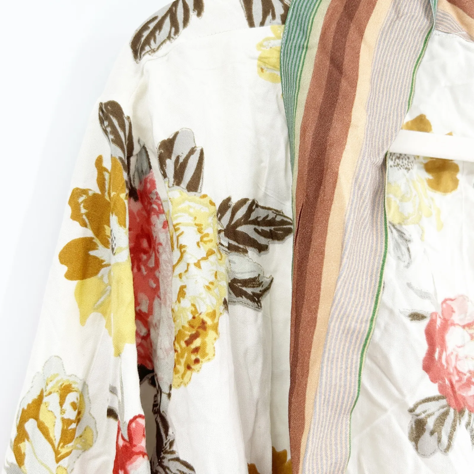 Urban Outfitters Womens Mia Mixed Print Floral Kimono Robe Bohemian Boho Duster - Image 8