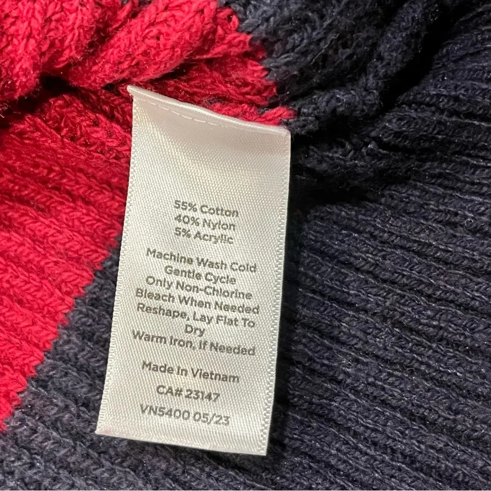 NEW Talbots Mixed Stitch Stripe Crewneck Sweater size Medium - Image 5