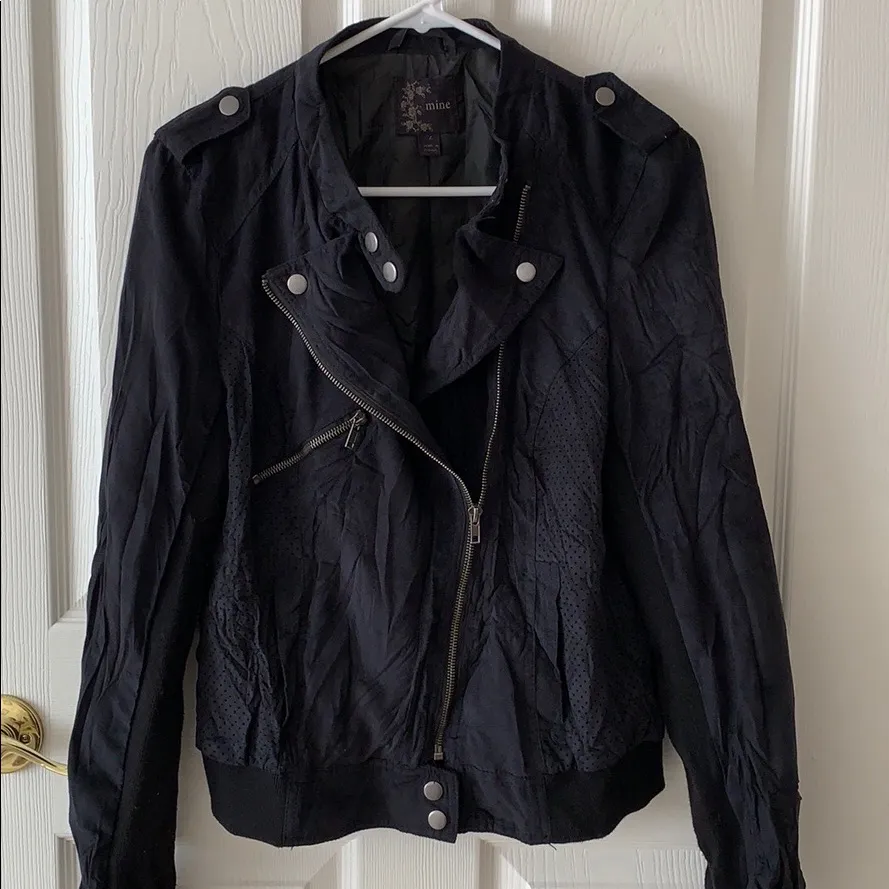 VICI faux suede moto jacket - Image 3