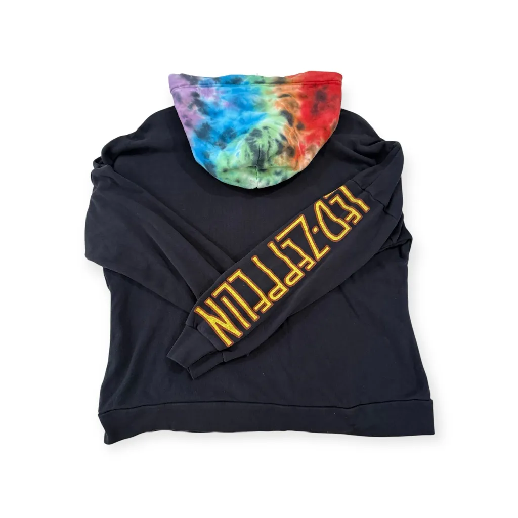 Rare: Lauren Moshi ♫ Melanie Led Zeppelin Crystal Pullover Hoodie ♫ Onyx Rainbow - Image 14