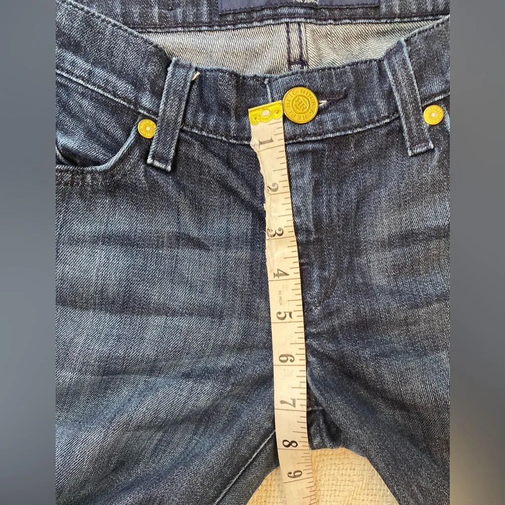 Rock & Republic Womens Size 28 Low Rise Straight Leg Blue Denim Jeans - Image 5