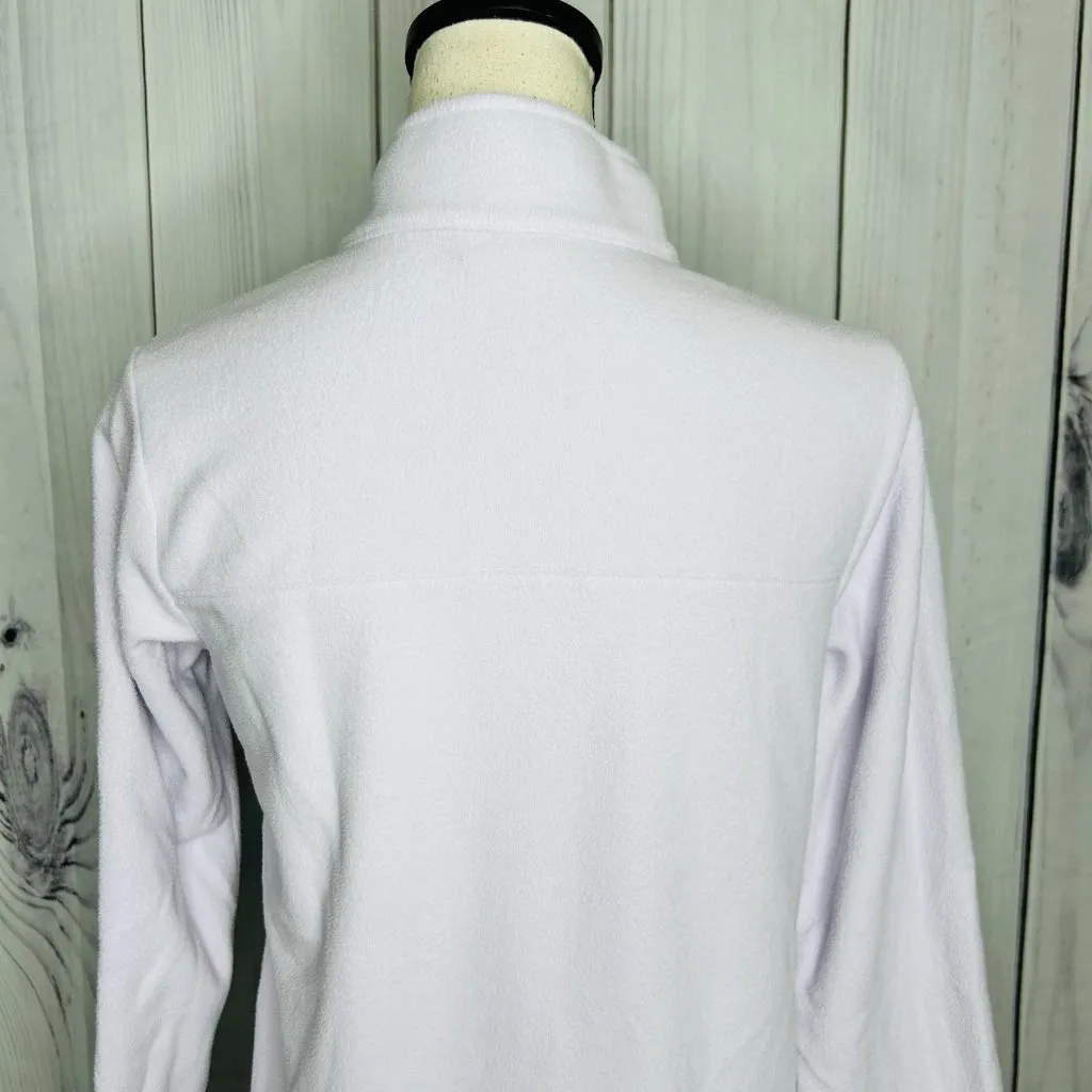 North Face Sweatshirt Womens Sz S Light Purple Fleece 1/4 Zip Pullover Outdoor - Image 8