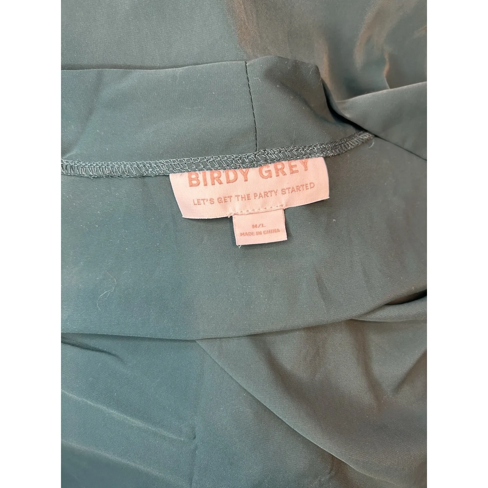 Birdy Grey Robe Emerald Green M/L Flutter Ruffle Bridesmaid Wedding Cardigan - Image 5