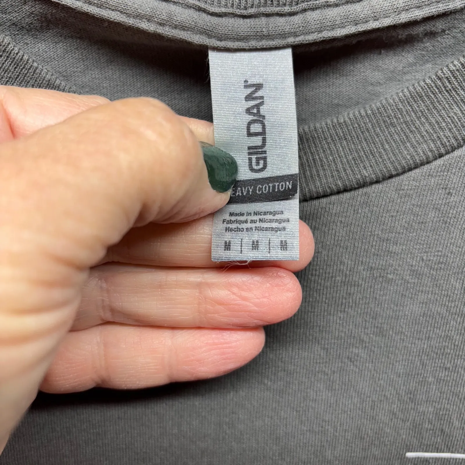 Southern Couture Fur Mama Paw Print‎ Gray Tee Women's Size M Gildan Heavy Cotton - Image 3