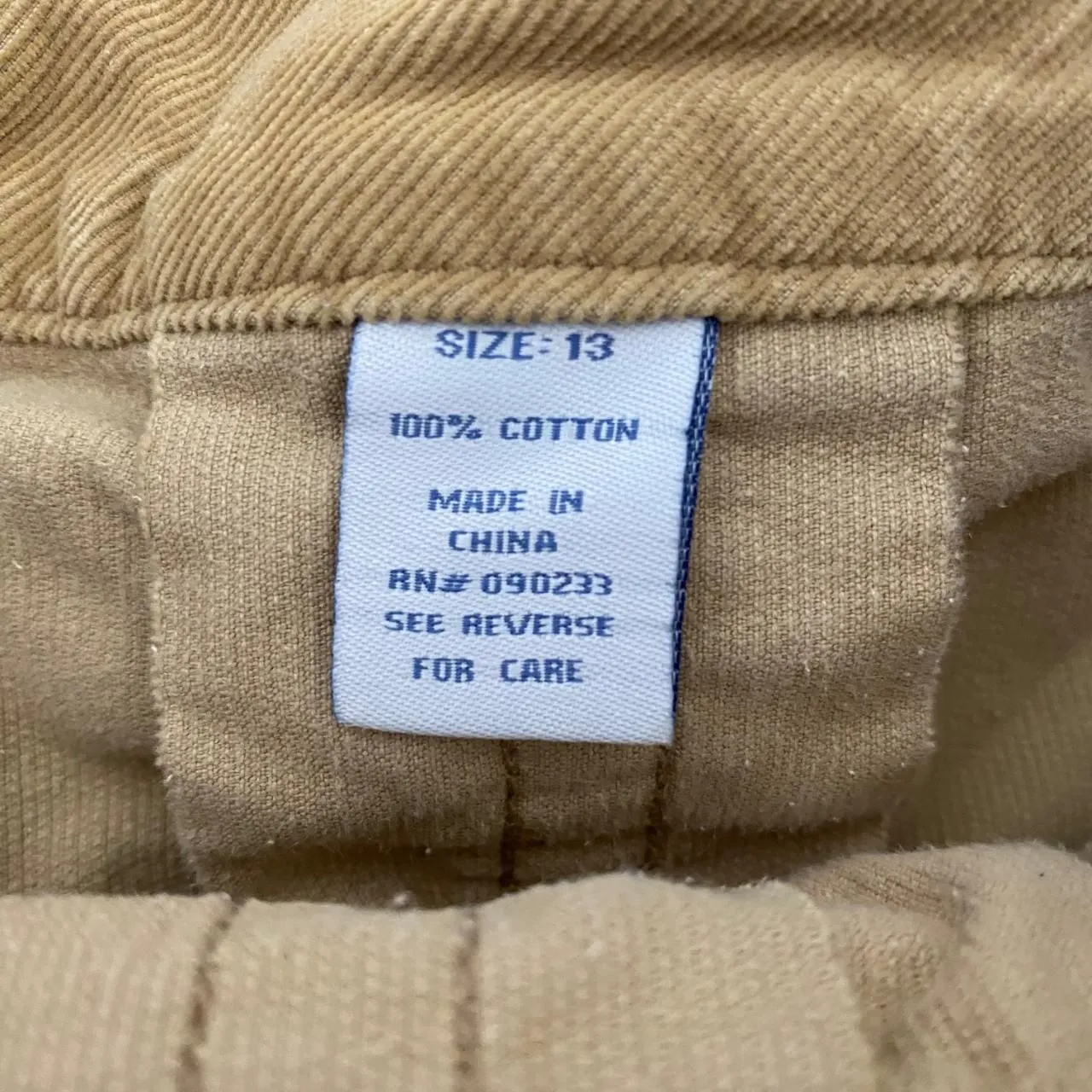 Early 2000's Preppy Skater Brown Tan Micro Mini Ultra Short Corduroy Skirt L Size L - Image 5