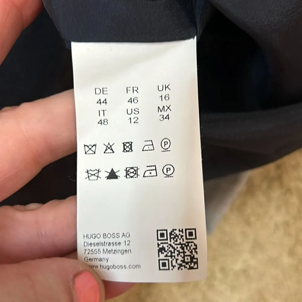 HUGO BOSS‎ Dokysina Dress Abstract Floral Knee Length Sleeveless Size 12 BIN Q - Image 13