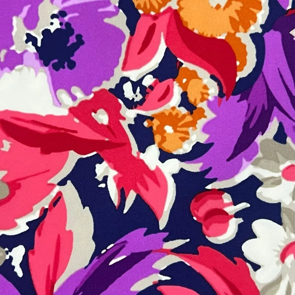 J McLaughlin Halle Reversible Scuba Skirt Sz XS Floral Preppy Resort Bloomcore - Image 5