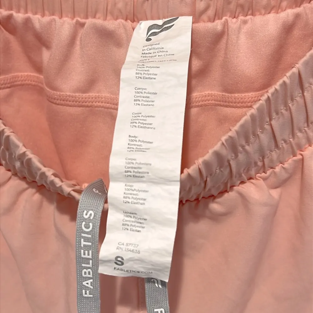 Full Speed Mid Rise Run Shorts Soft Shell Pink Reflective Logo Small - Image 5