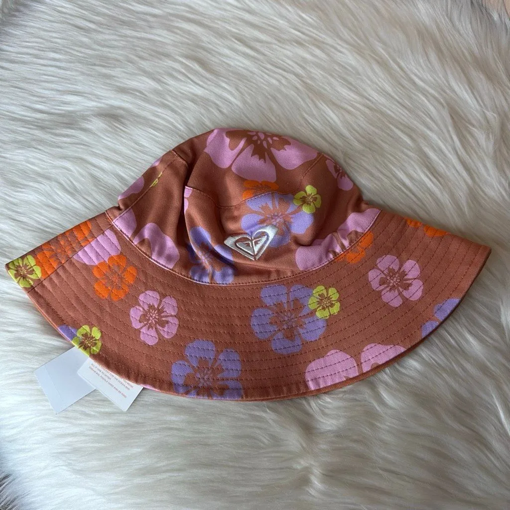 Roxy Surf.Kind.Kate. Bucket Hat-Sunburn Positivity Paradise Size S/M - Image 3