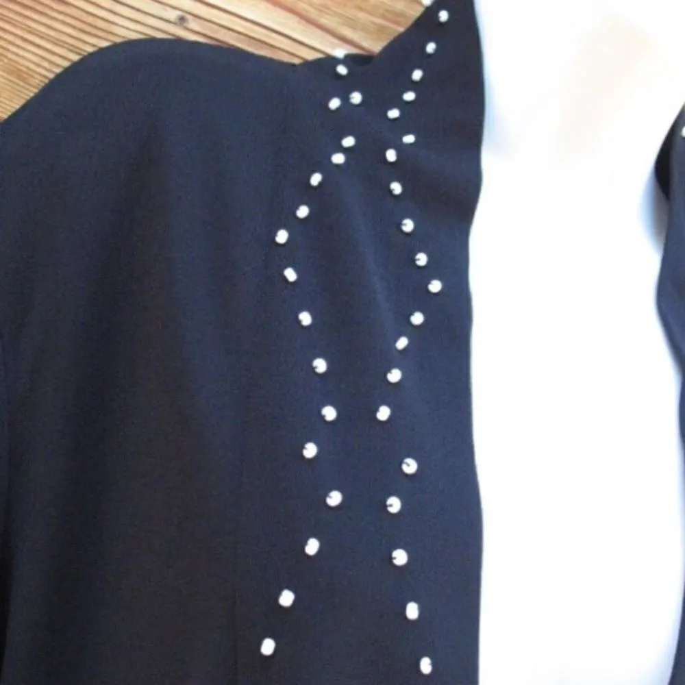 Black Beaded Top Blouse 10 - Image 3