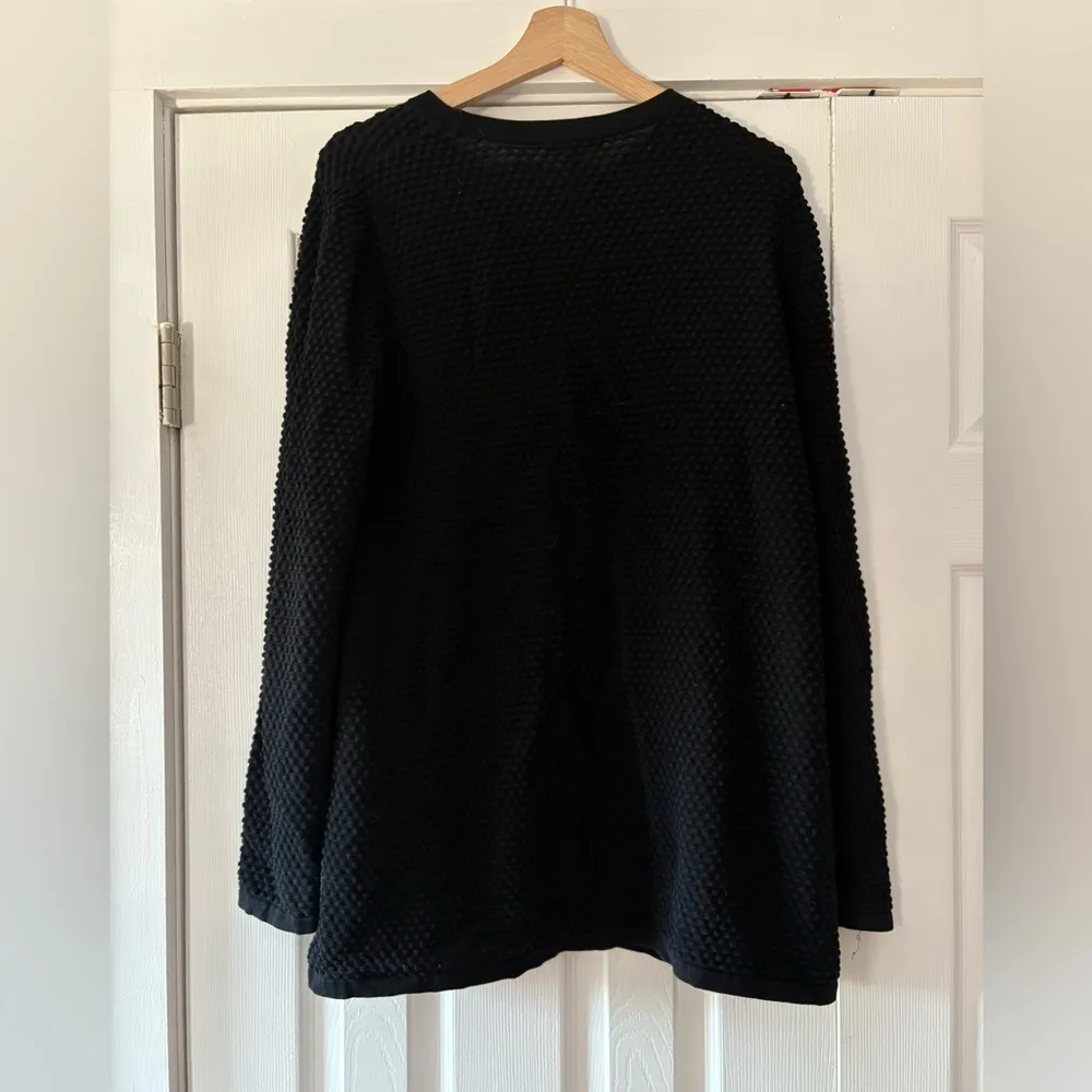 COS  Black‎ Textured Tunic Sweater Medium NWOT - Image 2