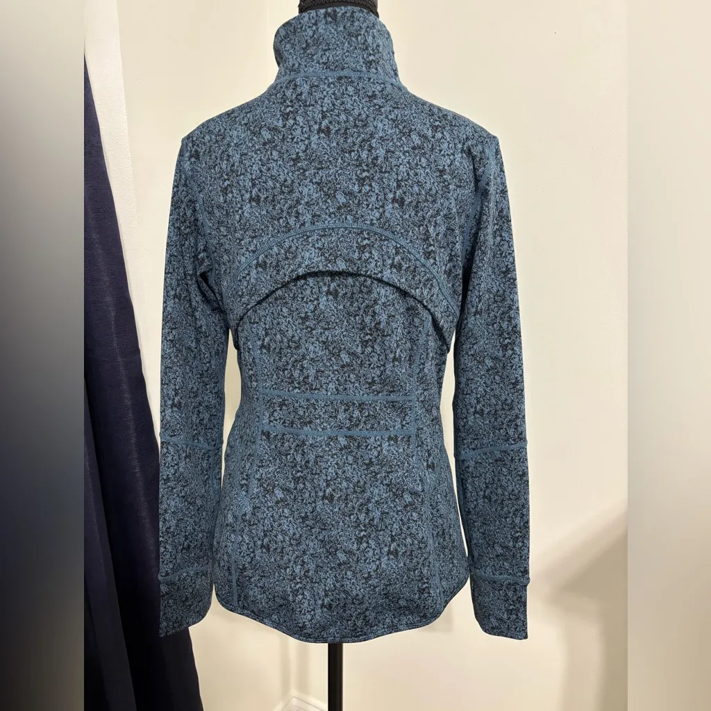 Members Mark Size Small Textured Activewear Jacket Blue - Image 2