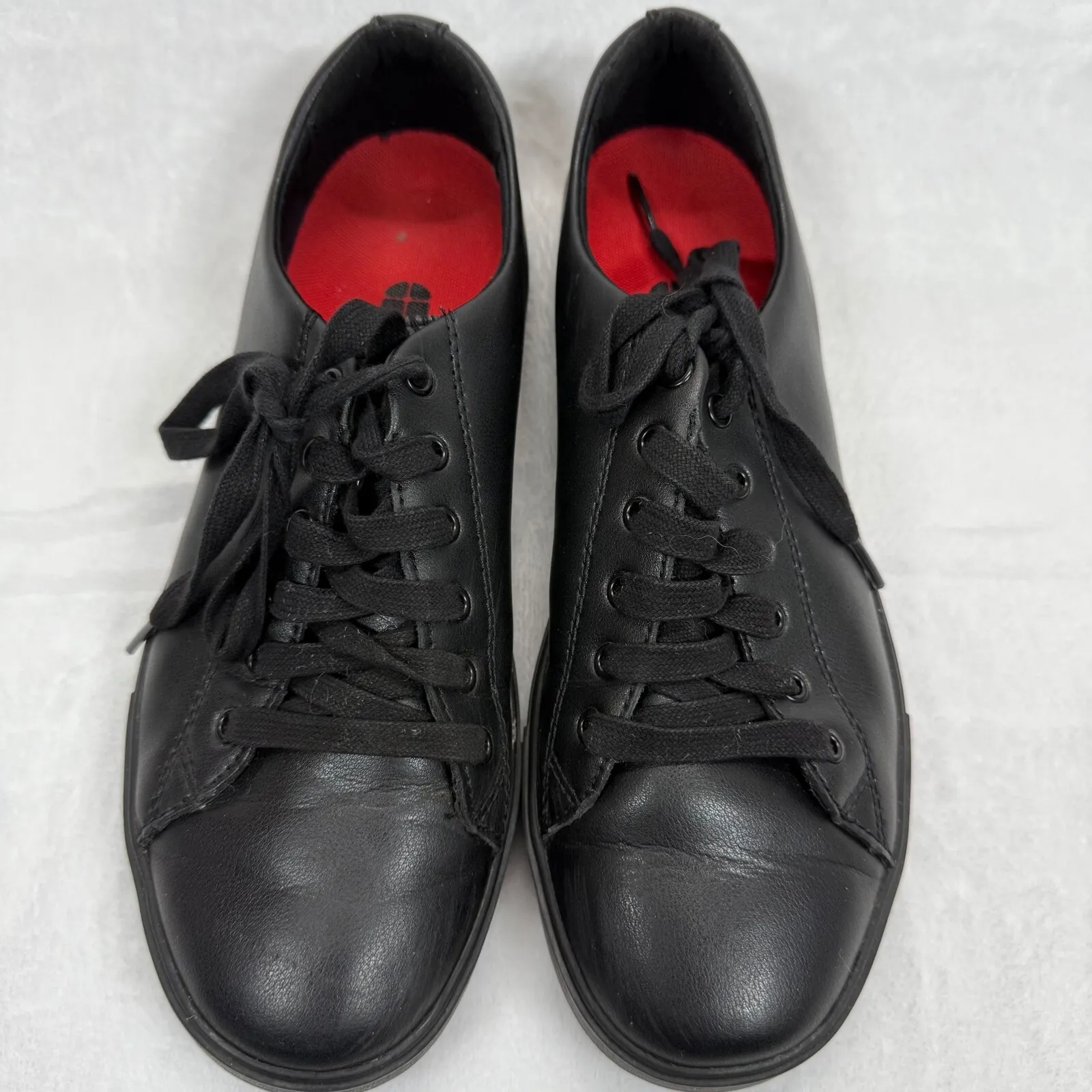 Shoes For Crews Slip Resistant‎ Work Shoes Black Leather Sneakers Size W9.5 - Image 3
