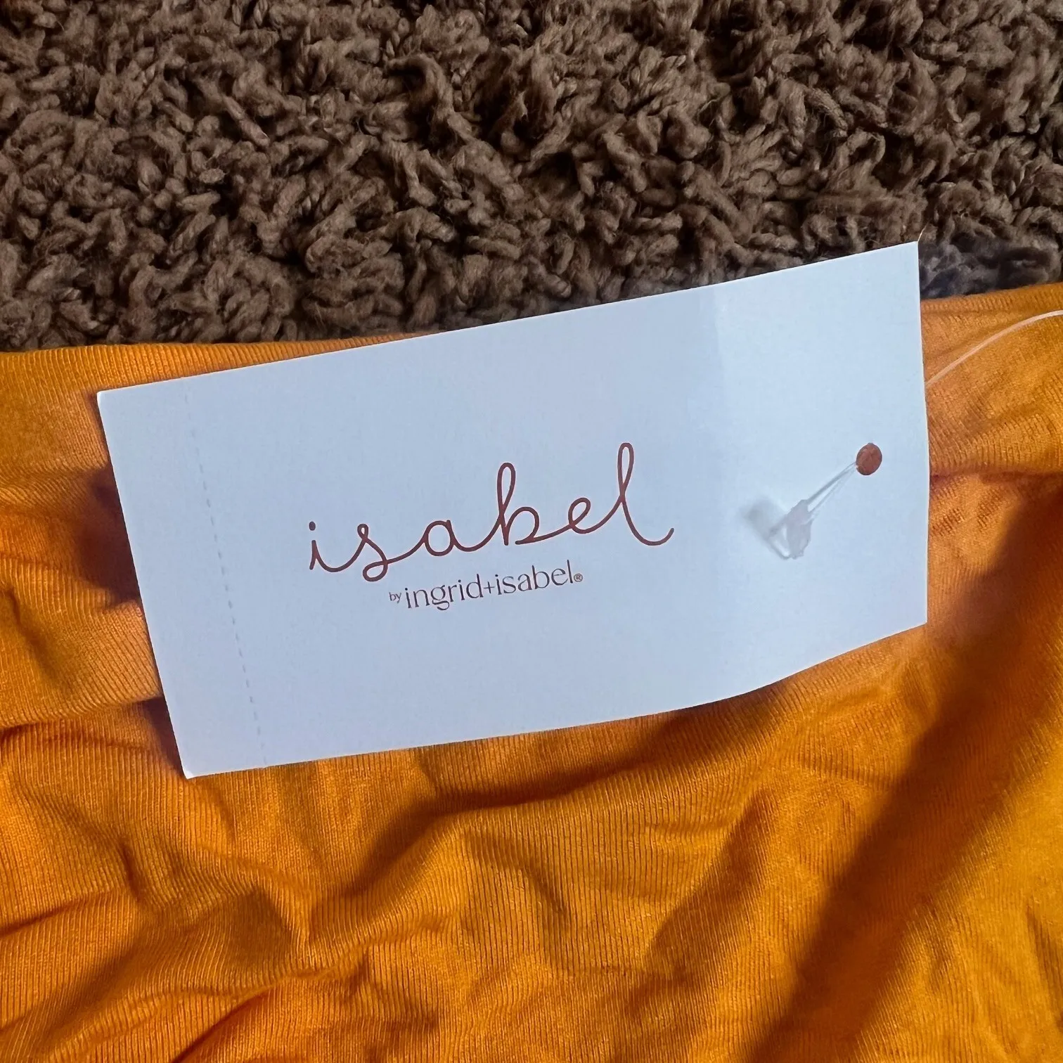 Isabel Maternity By‎ Ingrid & Isabel Babydoll Maternity Tank Top Medium Orange Size undefined - Image 5