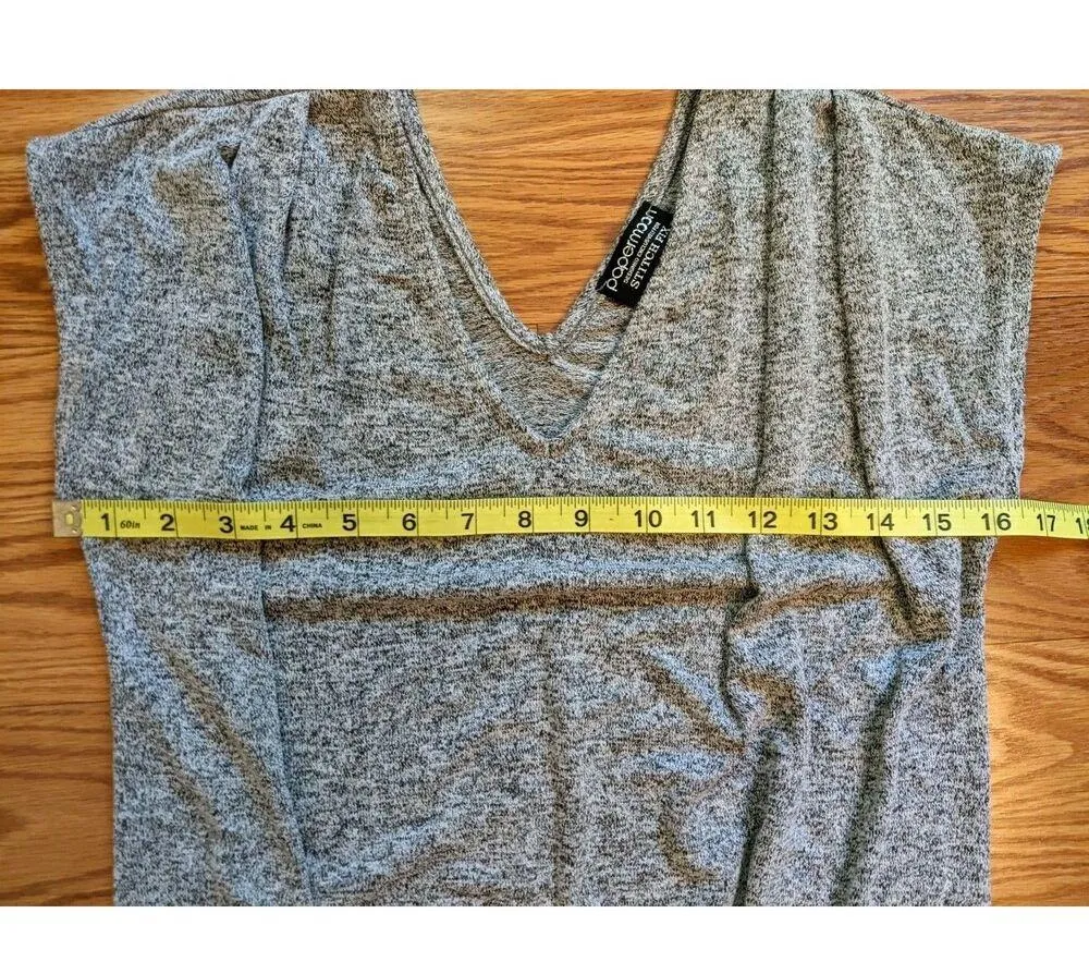 Papermoon Stitch Fix Women XS Cap Sleeve Sweater V-Neck Tank Shirt Office Summer - Image 2