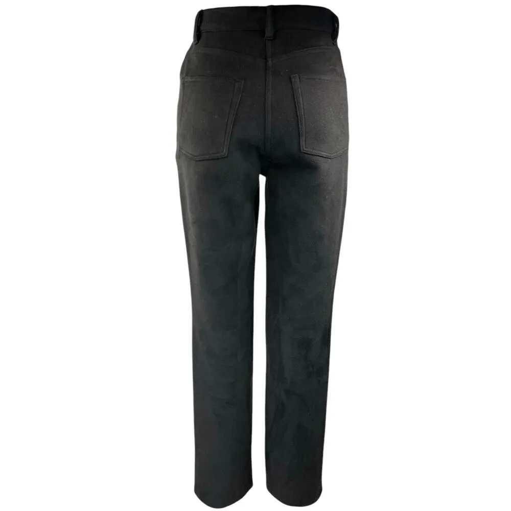 Aritzia Wilfred Women's Black High Waisted Straight Leg Casual Pants Size 4 - Image 3
