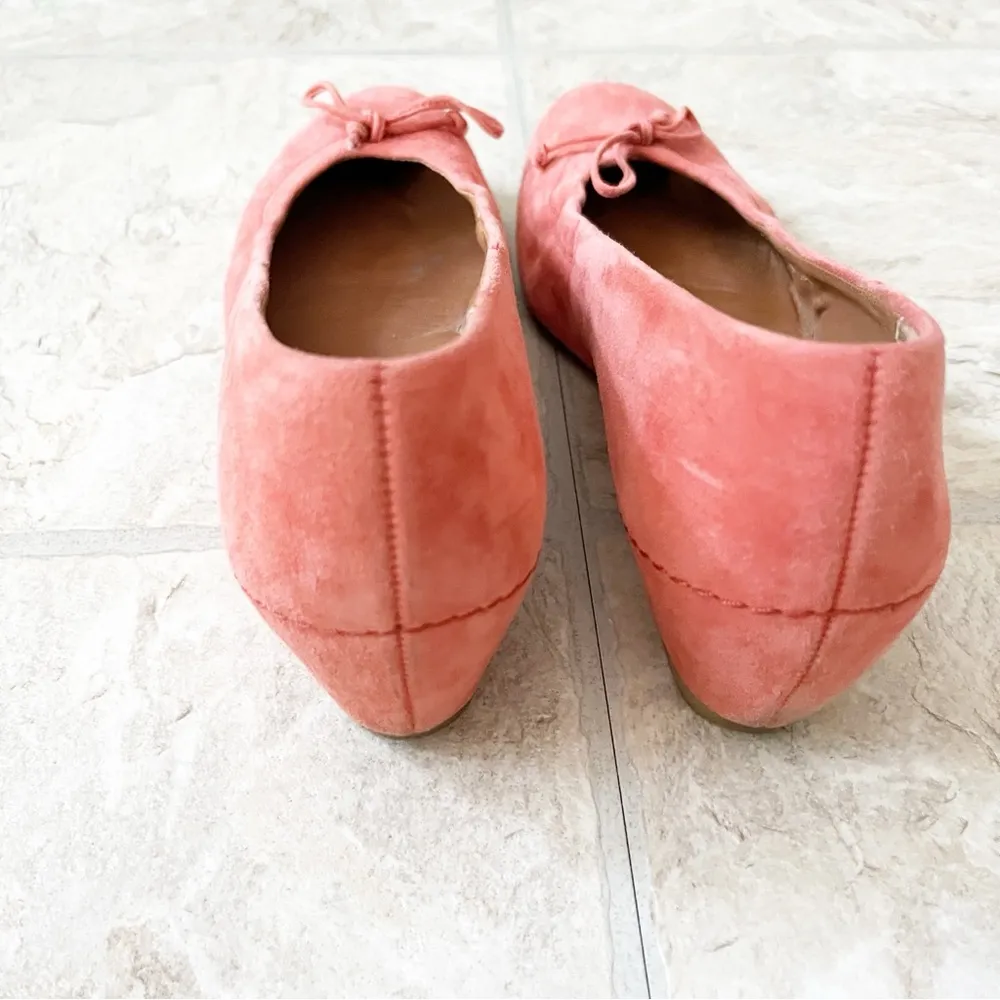 PAUL GREEN Munchen Coral Orange Pink Suede Wedge Sandals Shoes Size US Women’s 7 - Image 9