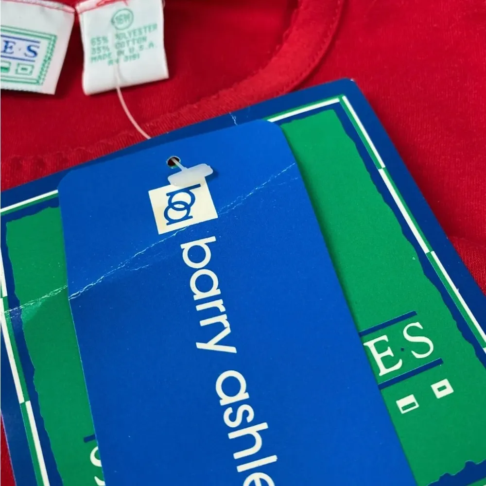 Sailmates By Barry Ashley Red Knit Vintage 90s Top Size 16w NWT - Image 3