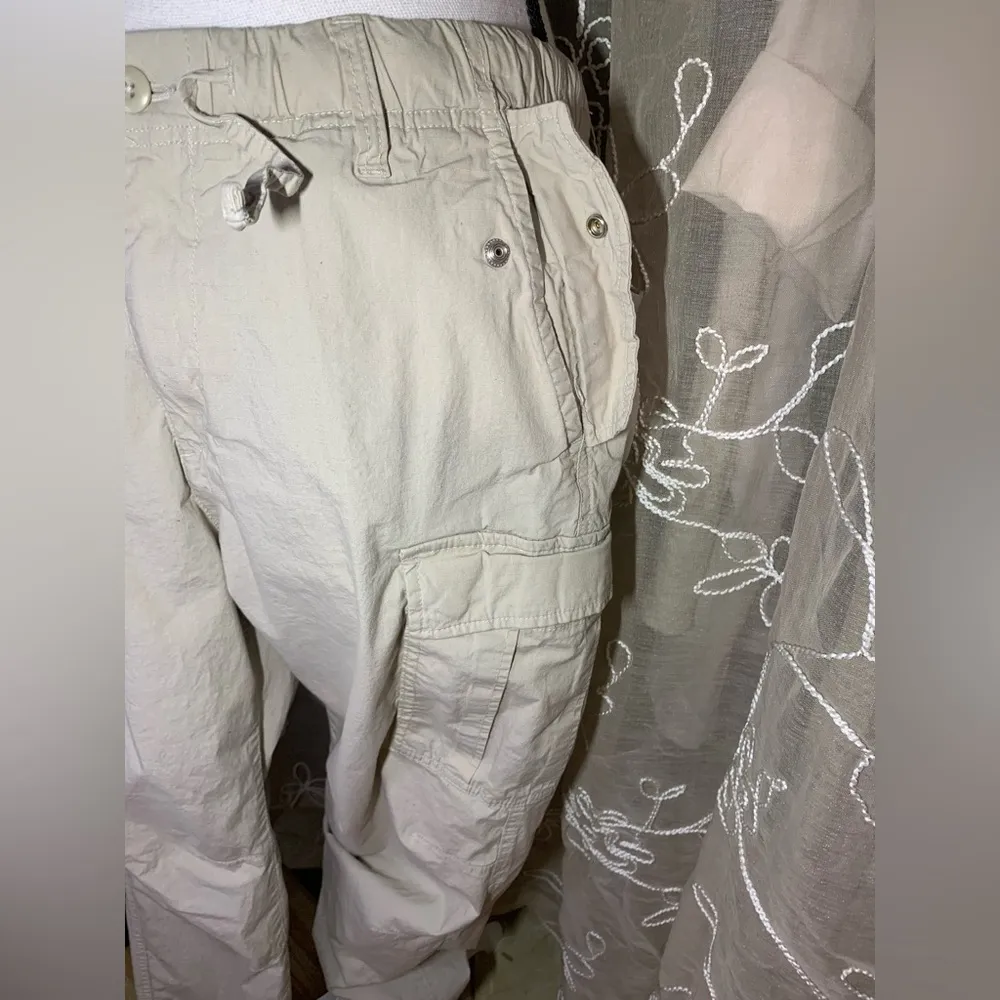 H&M Khaki Cargo Jogger Pants - Image 3