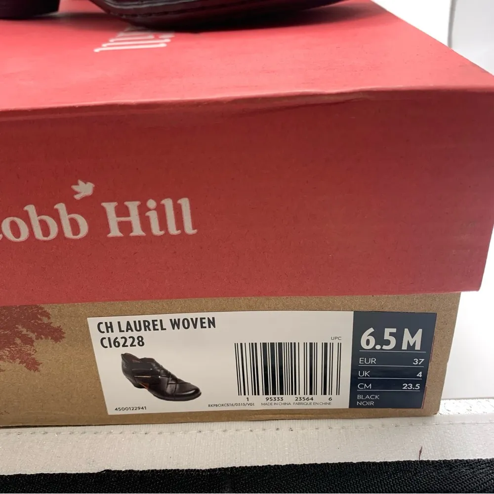 NWB Women's Cobb Hill Laurel Woven black leather size 6.5M heels 1816 - Image 3