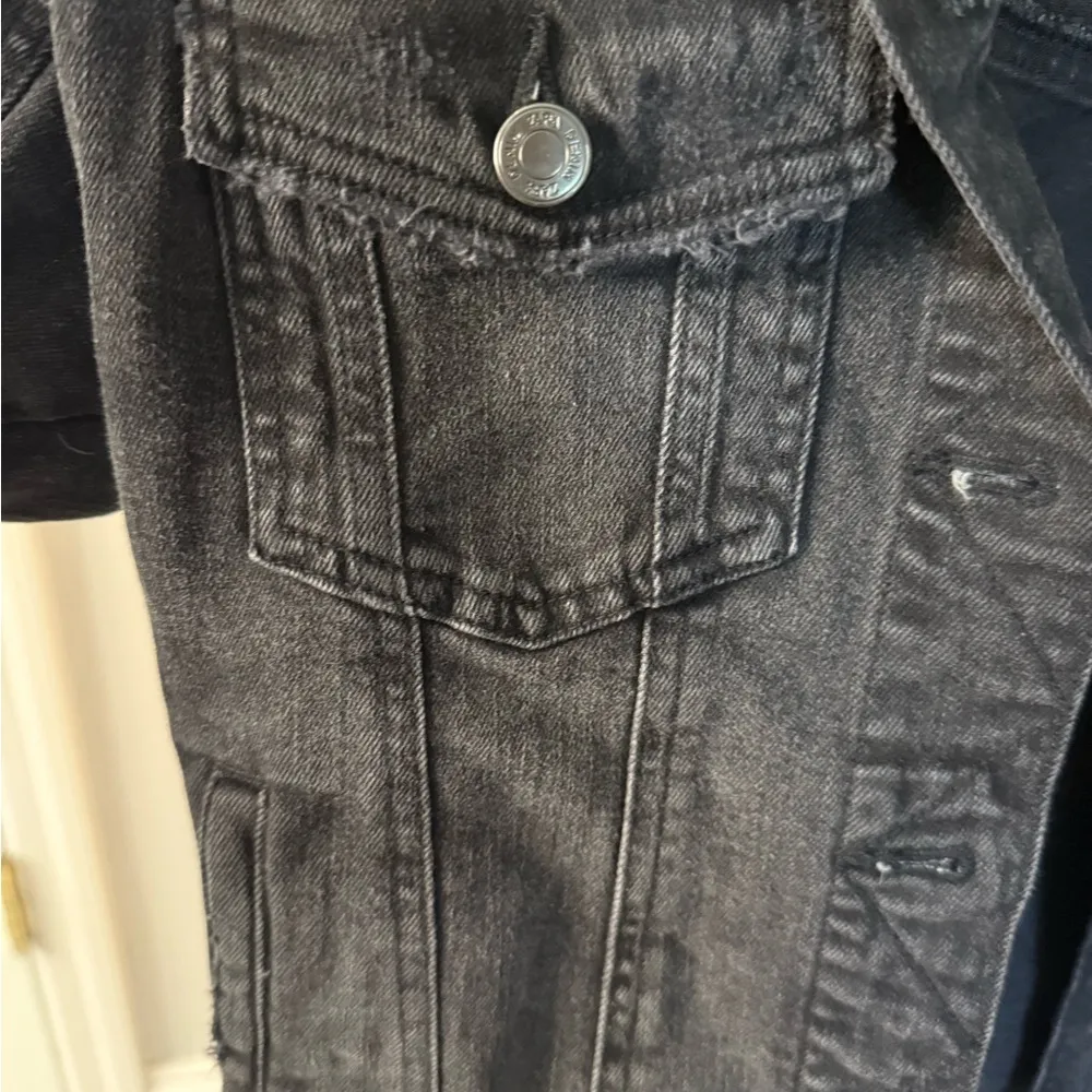 Zara Black Jean Jacket for Women - Image 2