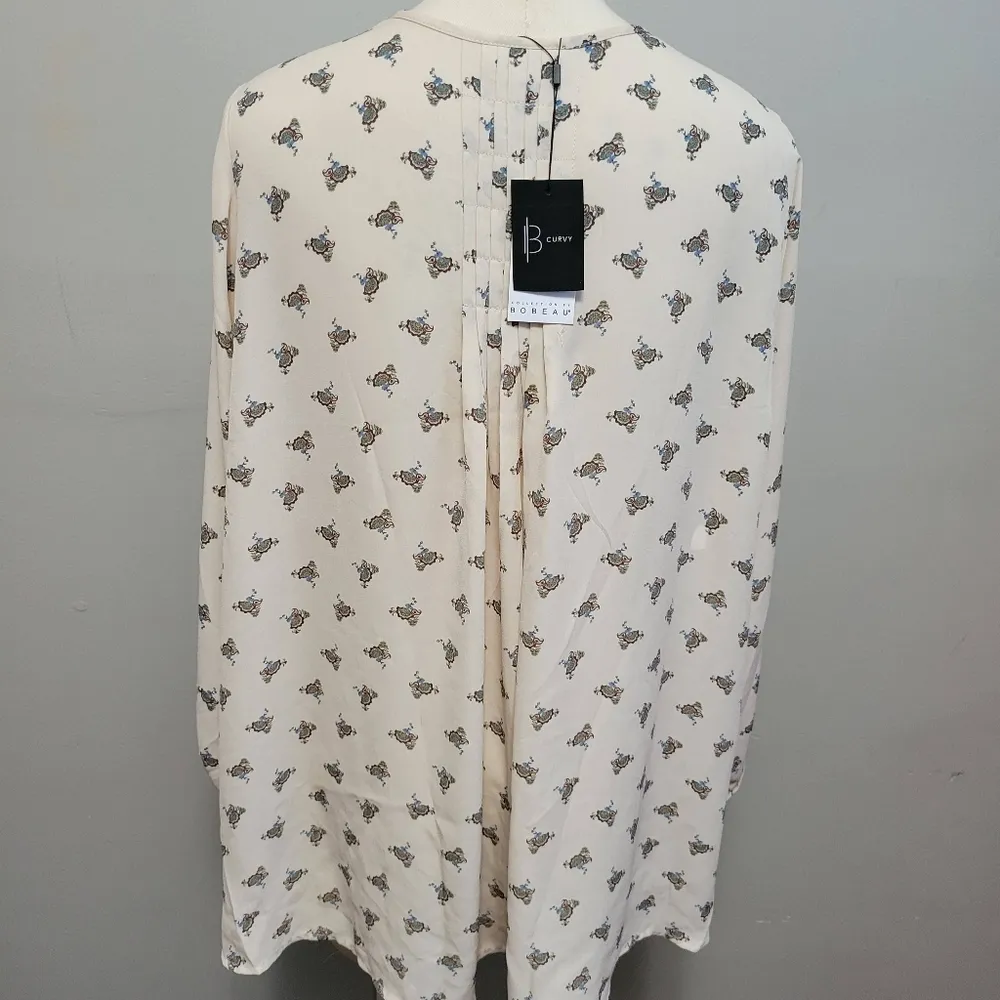 Nordstrom's Bobeau paisley fan print tunic size 1x - Image 5