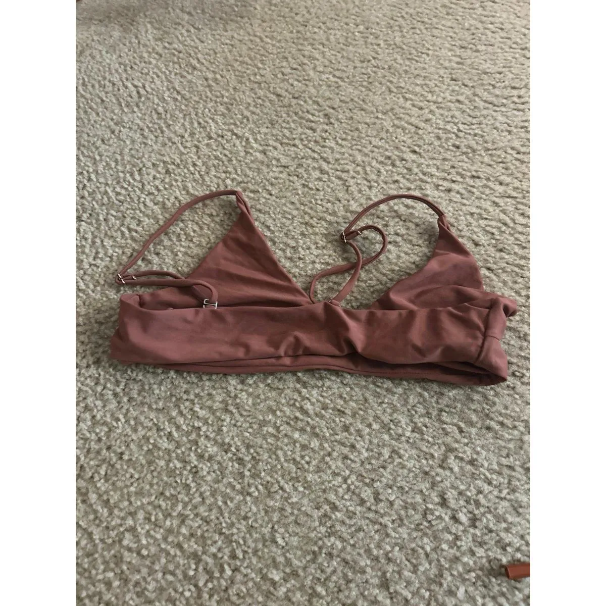 Swim suit top bra brown small cd25 - Image 2