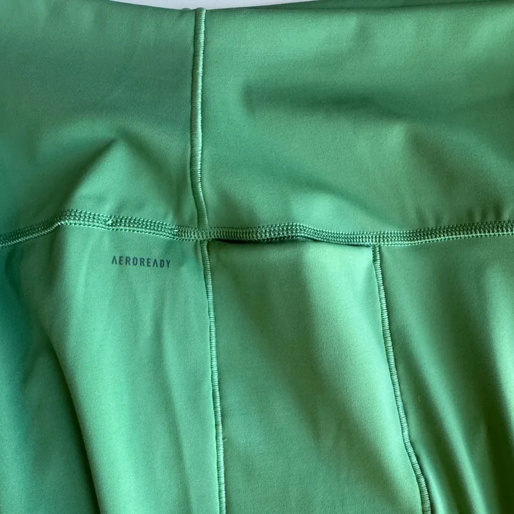 Adidas Aeroready Luxe High Waist Tight Fit Training Tights Green Size L NWT - Image 14