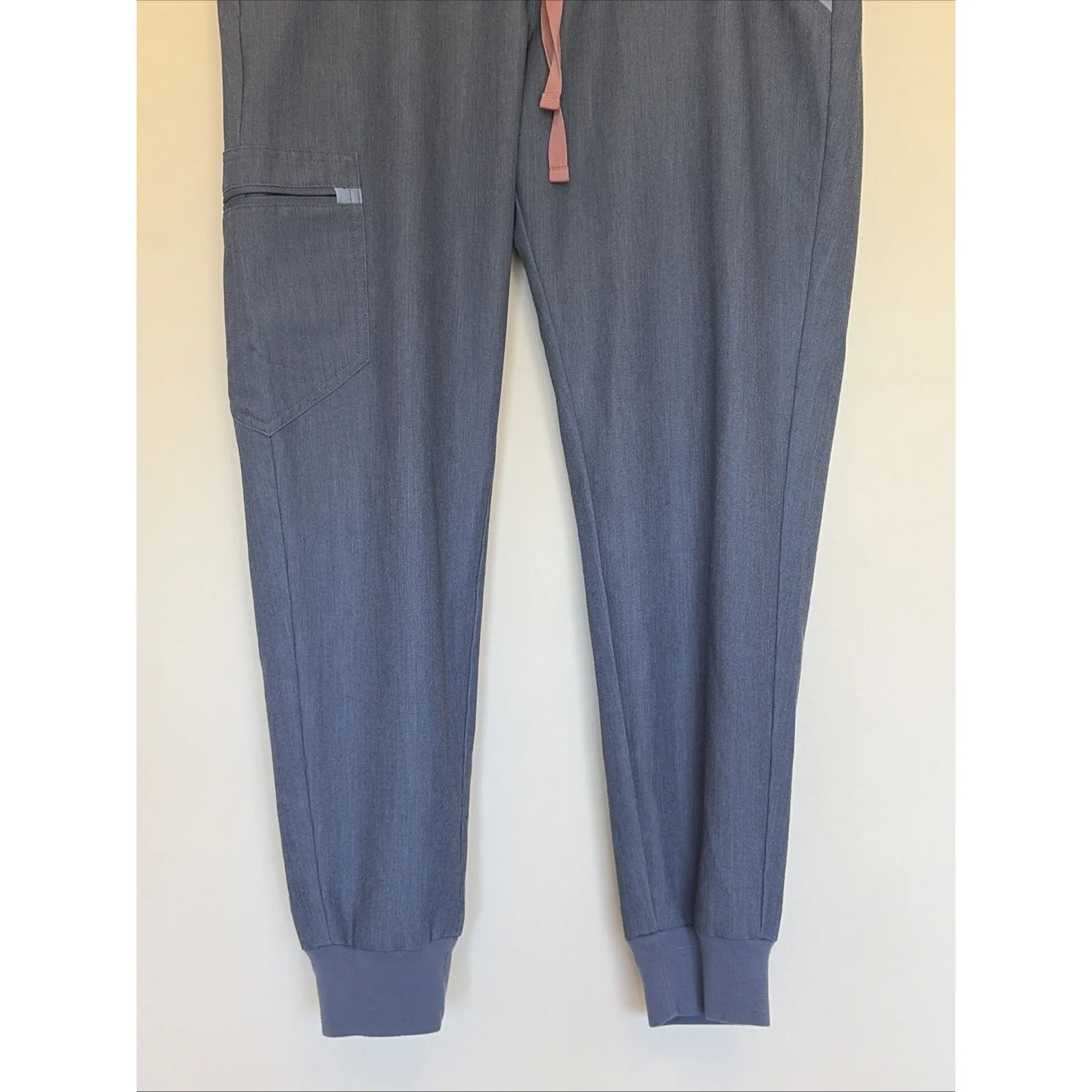 FIGS Zamora Heathered Blue Medical Scrub Uniform Pants Womens Medium Petite MP - Image 3