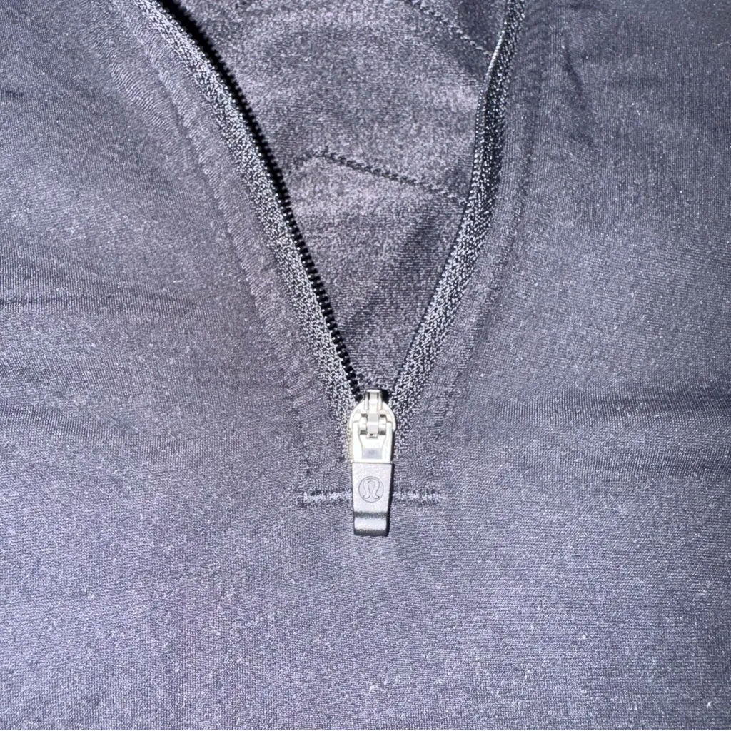 Lululemon Black Quarter-Zip Athletic Jacket - Size 6 - Image 5