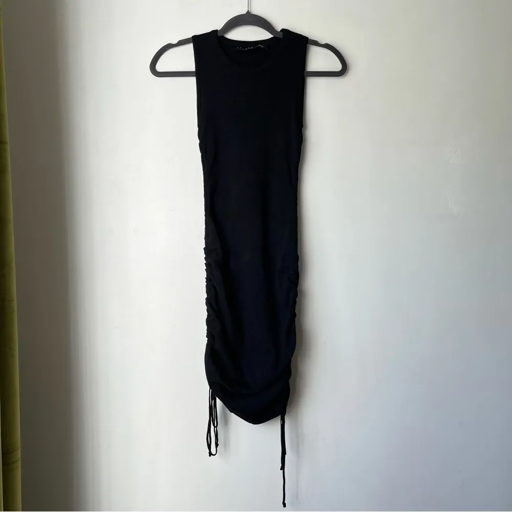 Black Sleeveless Military Minds Bodycon Dress XXS - Image 7