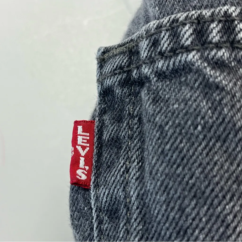 Levi’s Premium‎ Baggy Dad Jean Womens Size 25 Faded Black Denim Zipper Pockets - Image 7