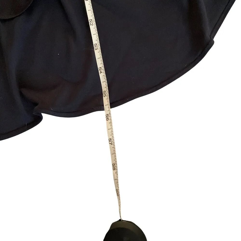 Madison James Navy Beaded Halter Prom Gown With Open Back Size 10 long 2 piece - Image 11