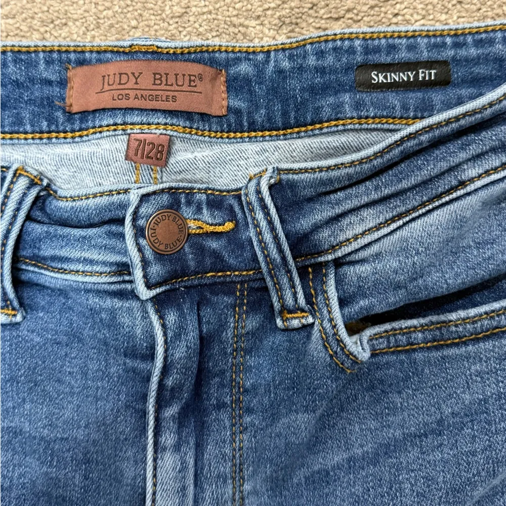 Judy Blue Medium Wash High Rise Skinny Fit Jeans Size 7/28 - Image 6