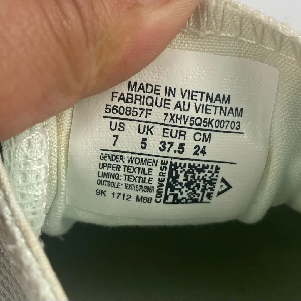 Converse Women's Chuck Taylor All Star Shoreline Slip Casual Shoe 7 Mint Green - Image 10