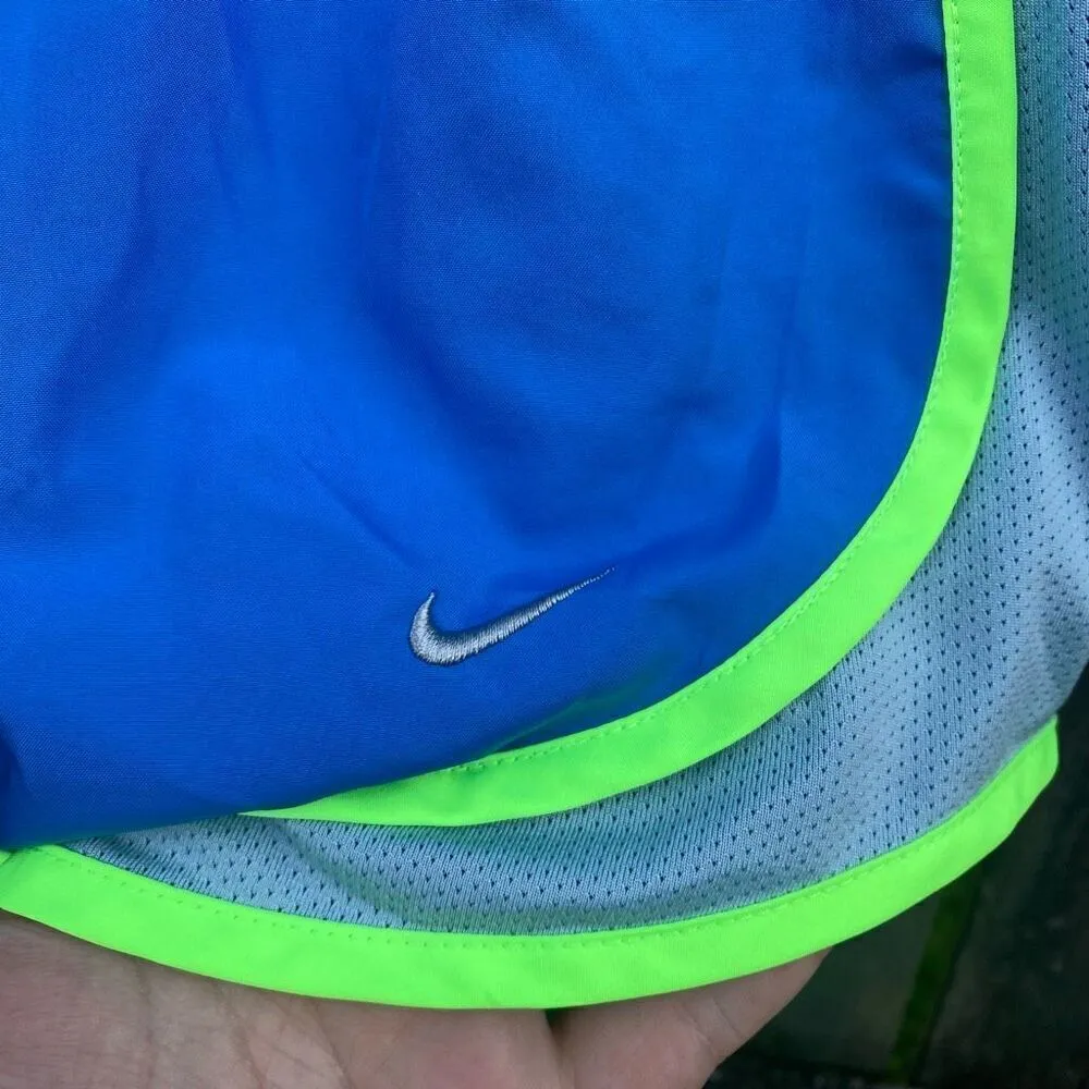 Nike Neon Blue Green Dri-fit‎ Lined Shorts | S - Image 3