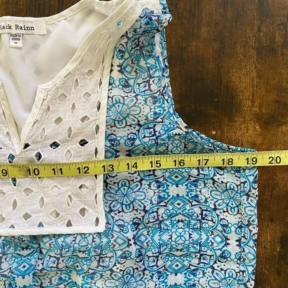 Black Rainn Sleeveless tank blouse Size Medium - Image 10