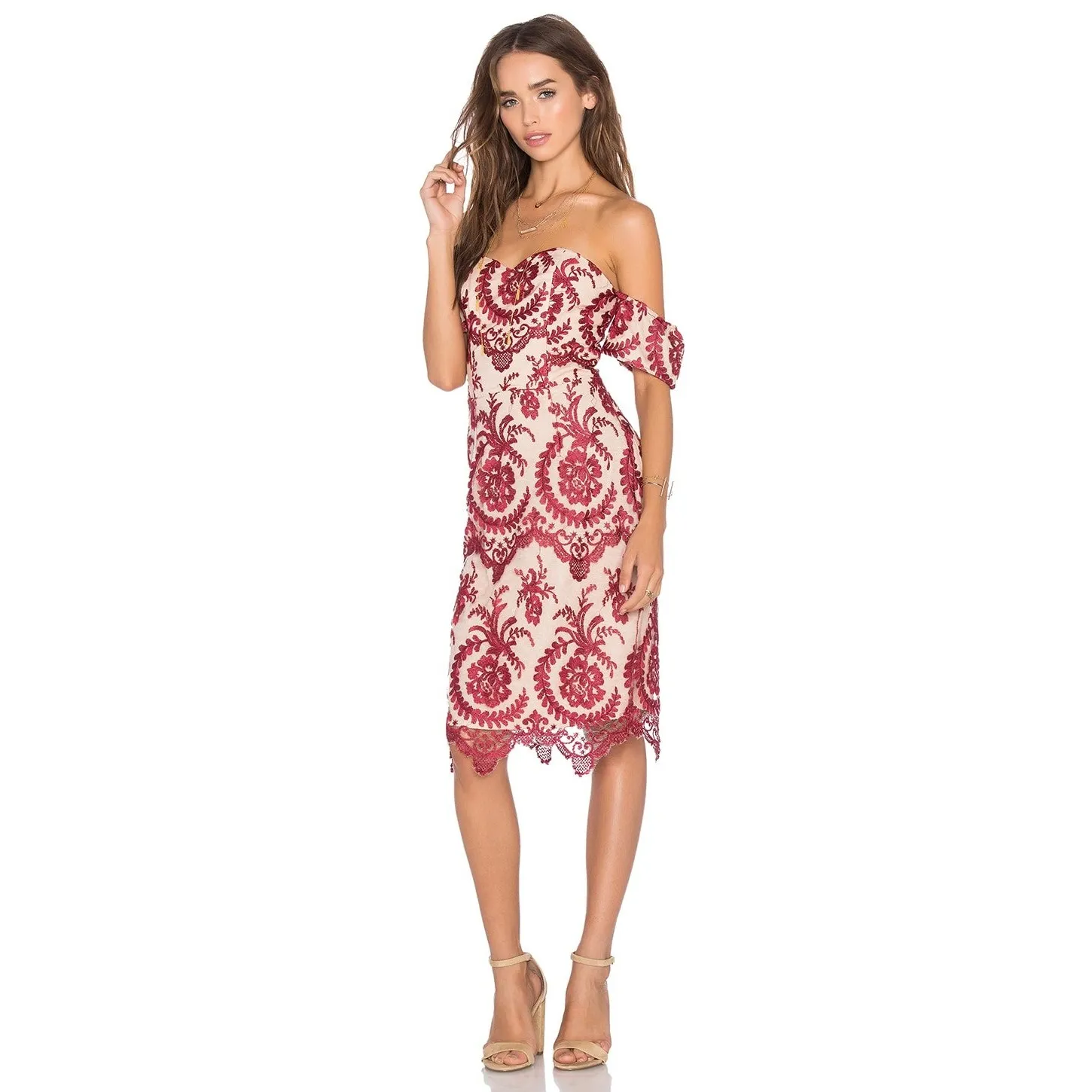 NBD x‎ REVOLVE Beaux Dress in Red Size M - Image 3