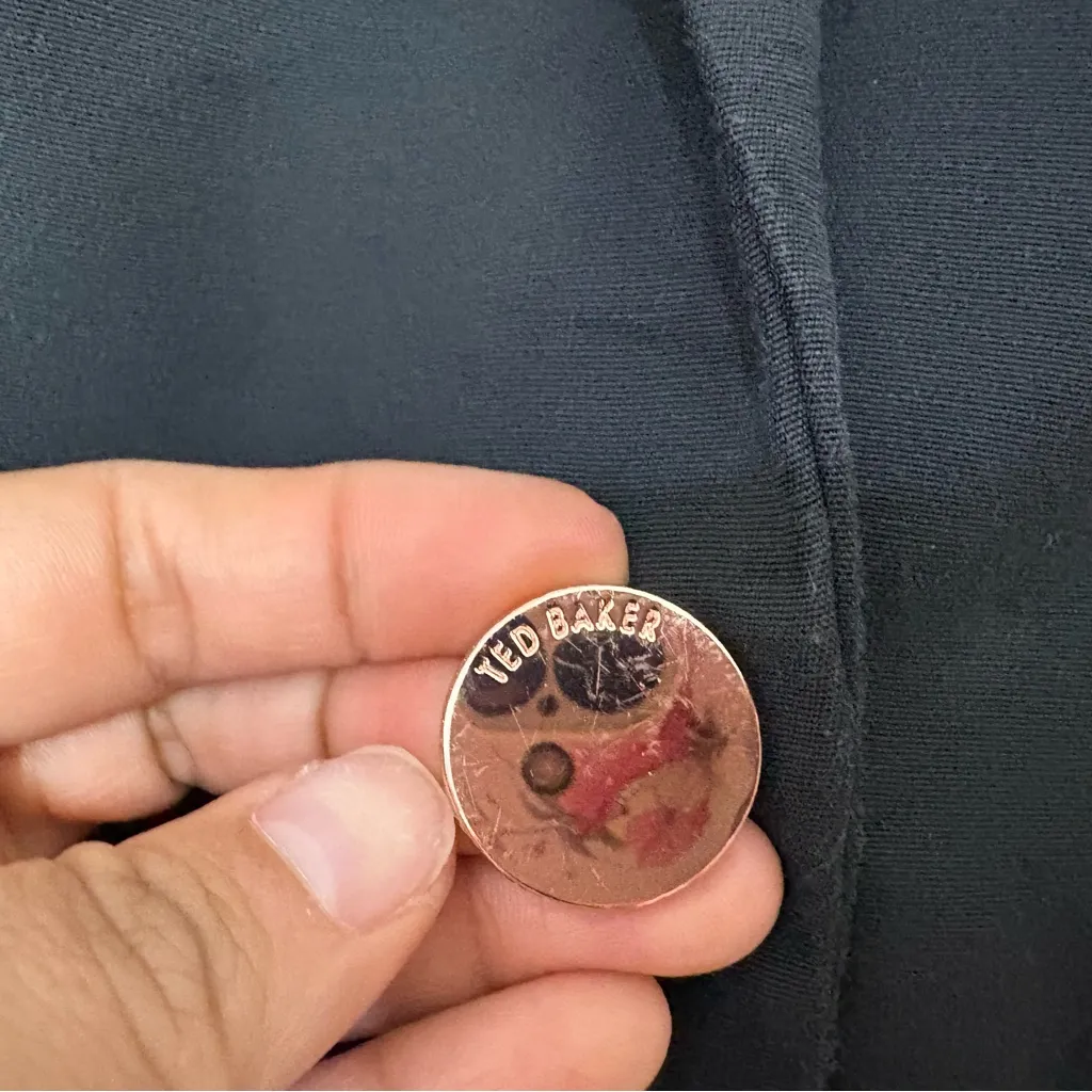 Ted Baker  Black Tailored Blazer Size 0 Chic Fitted Jacket Bussines Workclothes - Image 10