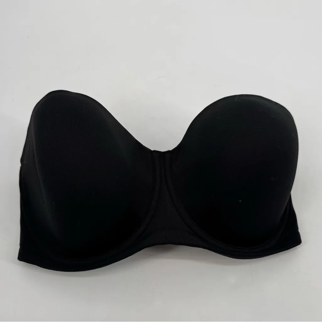 WACOAL Red Carpet Full Figure Underwire Strapless Bra 854119 Black Sz 36H - Image 3