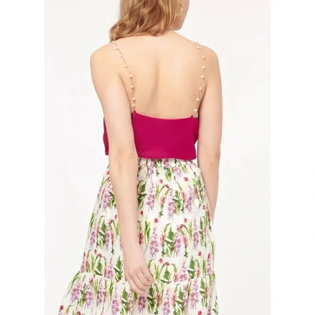 Cami NYC / Revolve The Busy Pearl Strap Silk Cami in Raspberry NWOT - Image 3