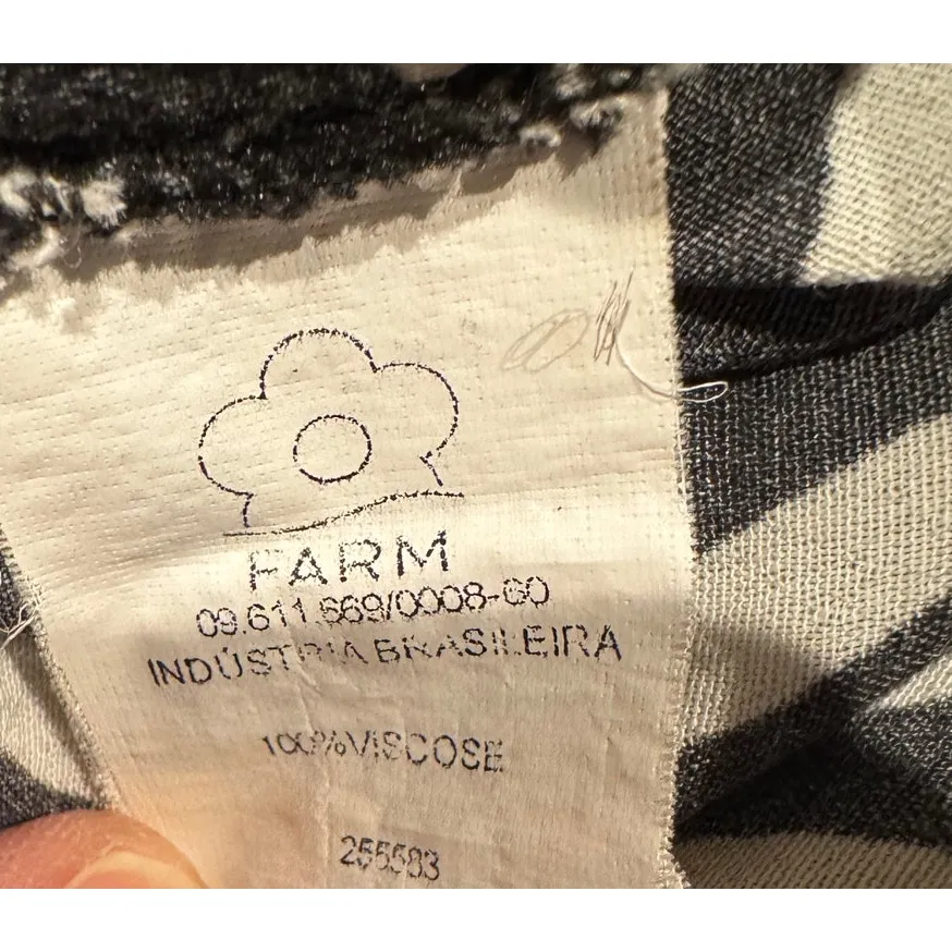 Farm Rio Graphic Fingers Crossed Dress Size Small Rare and Unique - Image 6