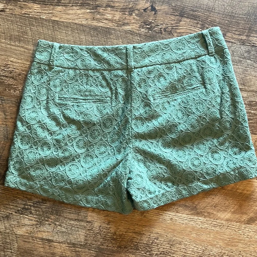 Gently worn  Outlet Green Lace Shorts - Image 3