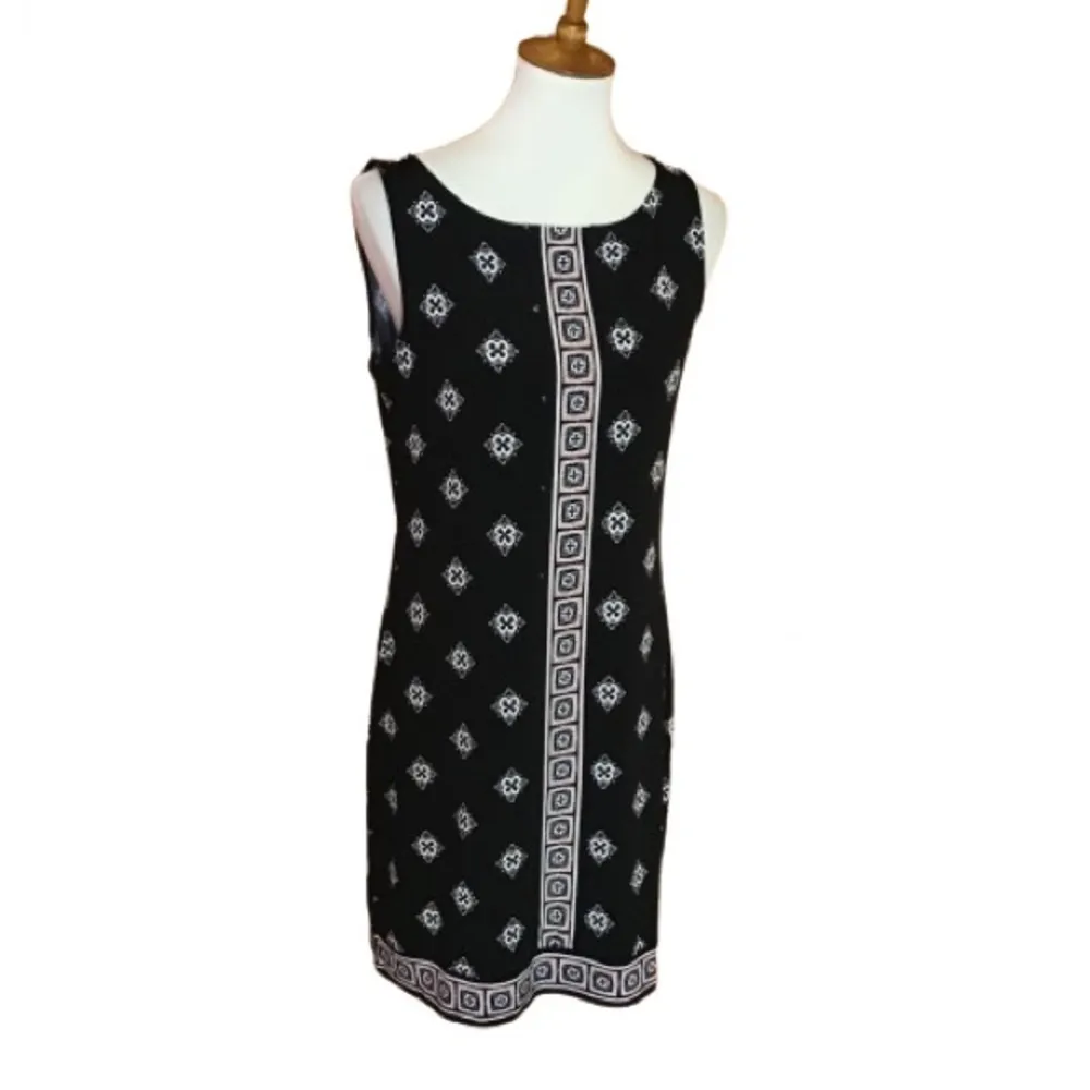 WHBM Geometric Print Sleeveless Dress - Image 2