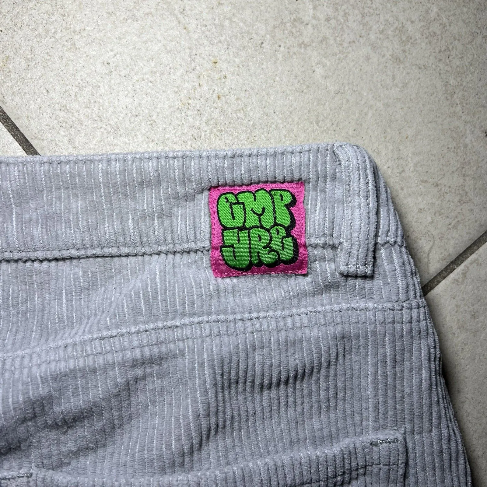 Empyre Tori Corduroy 90’s Skate Women’sPants Gray Y2K 100% Cotton SIZE 6 - Image 11